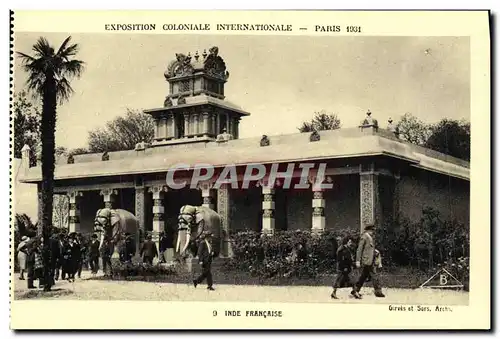 Cartes postales Paris Exposition Coloniale Internationale Inde Francaise