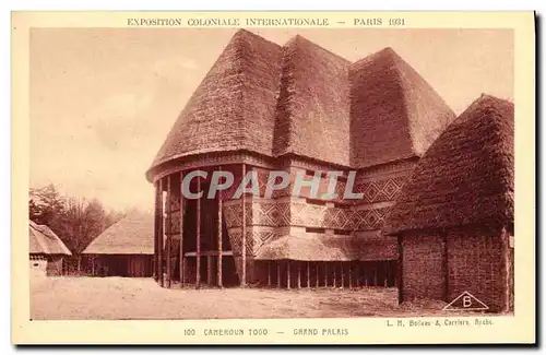 Ansichtskarte AK Paris Exposition Coloniale Internationale 1931 Cameroun Togo Grand palais