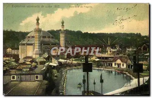 Cartes postales Exposition universelle de Liege 1905 Panorama de Fragnee