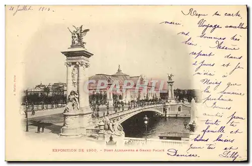 Ansichtskarte AK Paris Exposition Pont Alexandre et Grand Palais