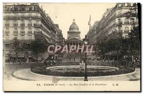 Ansichtskarte AK Paris La Rue Souffot et le Pantheon