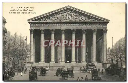 Cartes postales Paris Eglise de la Madeleine