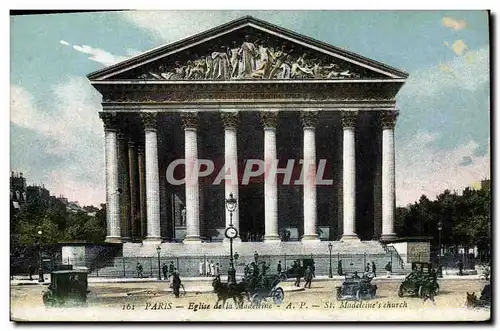 Cartes postales Paris Eglise de La Madeleine