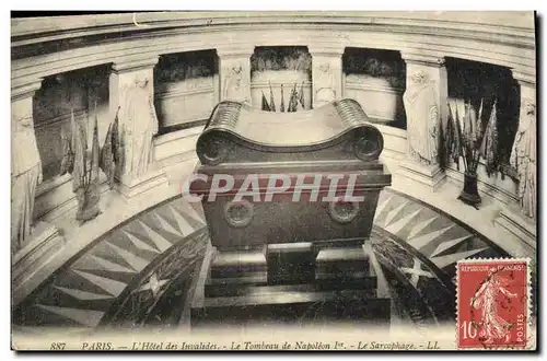 Ansichtskarte AK Paris L Hotel des invalides Tombeau de Napoleon 1er Le sarcophage