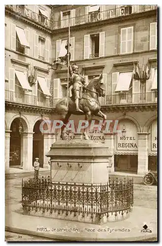 Ansichtskarte AK Paris Jeanne d Arc Place des Pyramides