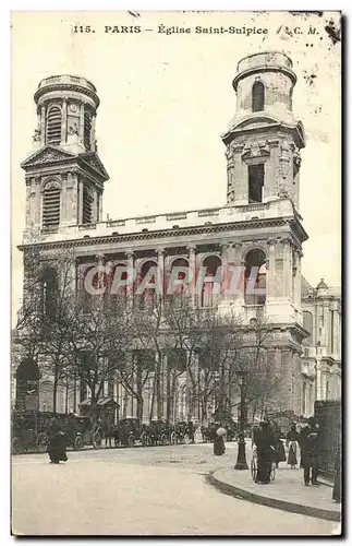 Cartes postales Paris Eglise Saint Sulpice