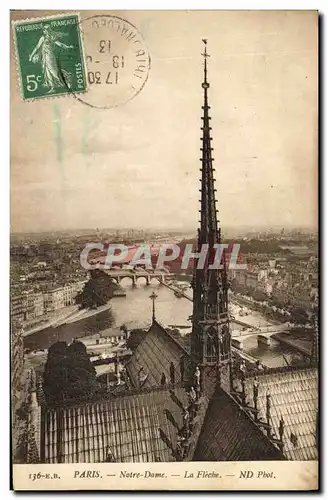 Ansichtskarte AK Paris Notre Dame La Fleche