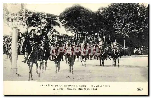 Ansichtskarte AK Paris Les Fetes de la Victoire 14 juillet 1919 Le defile Marechal Douglas Haig Miltiaria