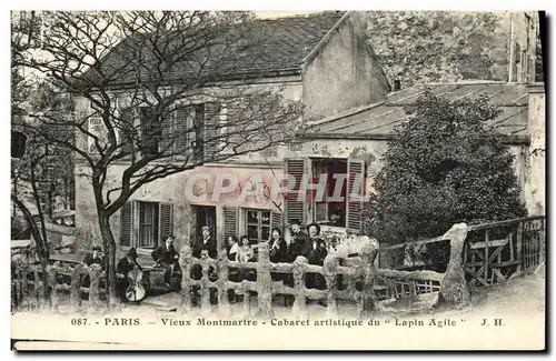 Cartes postales Paris Vieux Montmartre Cabaret artistique du Lapin Agile