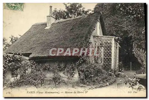 Ansichtskarte AK Paris Maison de Henri IV Montmartre