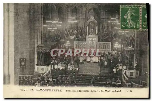 Ansichtskarte AK Paris Montmartre Basilique du Sacre Coeur Le maitre autel