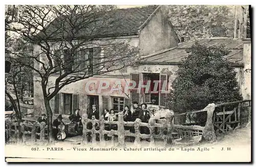 Cartes postales Paris Vieux Montmartre Cabaret Artistique du Lapin Agile