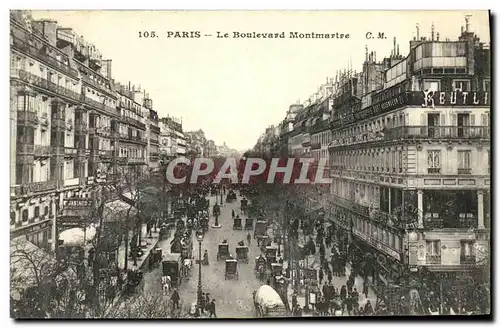 Cartes postales Paris Le Boulevard Montmartre