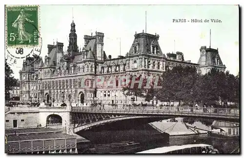 Cartes postales Paris Hotel de Ville