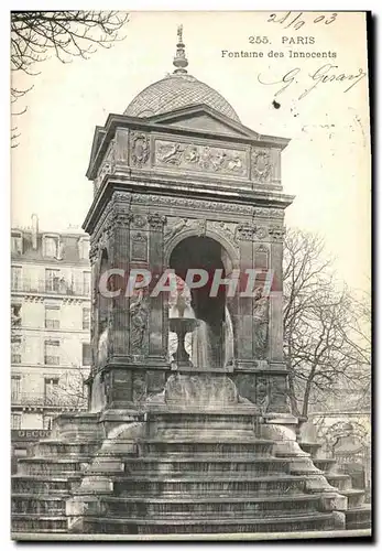 Cartes postales Paris Fontaine des Innocents