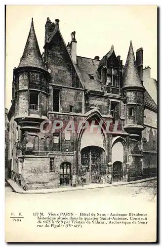 Ansichtskarte AK Paris Hotel de Sens Ancienne Residence dans le quartier Saint Antoine