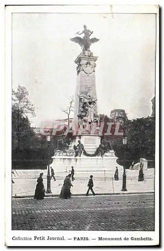 Cartes postales Paris Monument de Gambetta