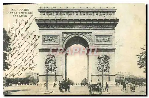 Cartes postales Paris Arc De Triomphe de l Etoile