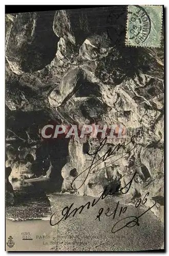 Cartes postales Paris Bois de Boulogne La cascade La sortie des grottes