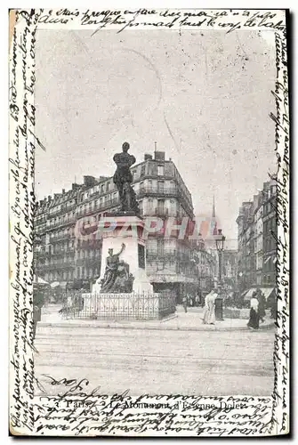 Ansichtskarte AK Paris Le Monument d Etienne Dolet