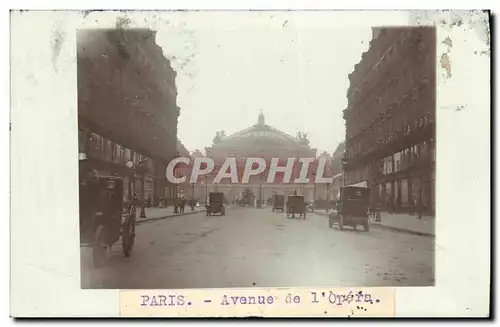 CARTE PHOTO Paris Avenue de L Opera