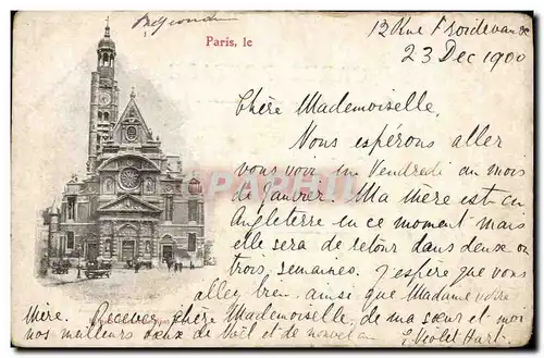 Cartes postales Paris Eglise Ste Etienne du Mont