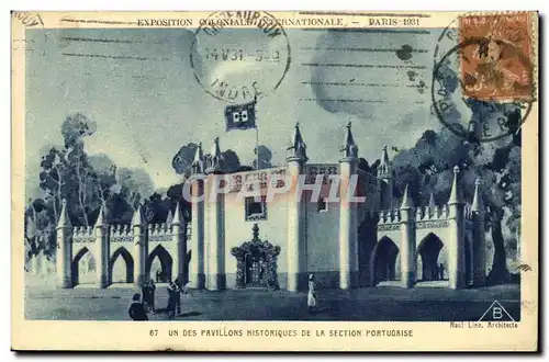 Ansichtskarte AK Exposition Coloniale Internationale Paris 1931 Un des pavillons historiques de la section portug