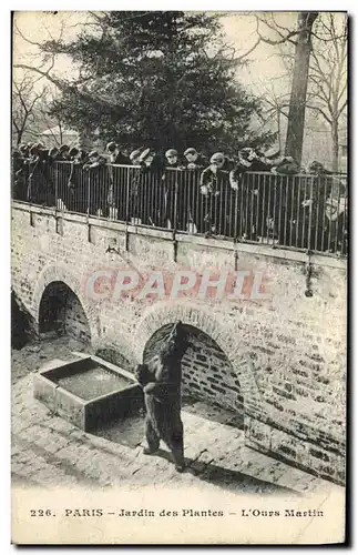 Ansichtskarte AK Paris Jardin des Plantes L Ours Martin