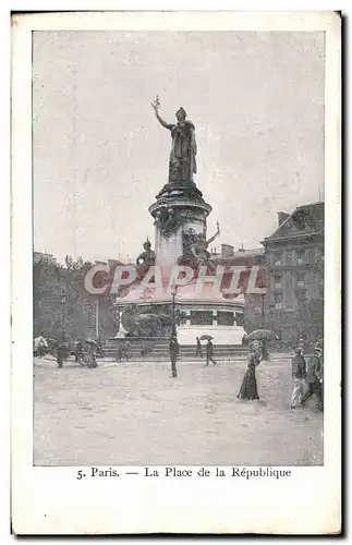 Cartes postales Paris La Place de la Republique