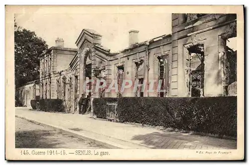 Cartes postales Senlis La Gare Militarie