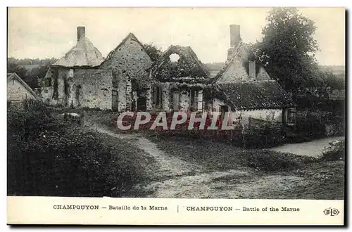 Cartes postales Champguyon Bataille de la Marne Militaria