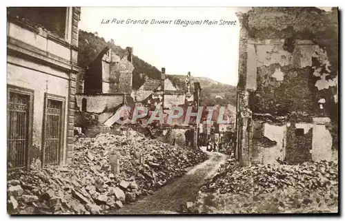 Cartes postales La Rue Grande Dinant Militaria