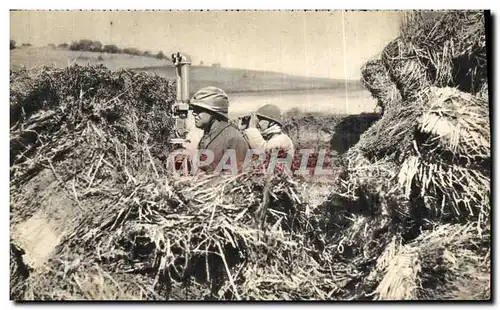 Ansichtskarte AK Militaria Aux manoeuvres Observatoire d infanterie