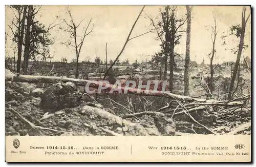 Ansichtskarte AK Somme Panorama de Soyecourt Militaria