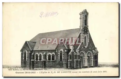 Cartes postales L Eglise De N D De Lorette Avant les Combats de Mai Juin