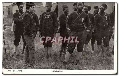 Cartes postales Senegalais Militaria