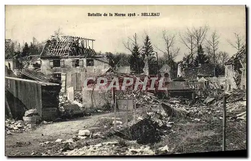 Cartes postales Bataille de La Marne Belleau Militaria