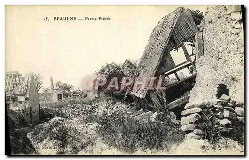 Cartes postales Beaulne Ferme Prevot Militaria