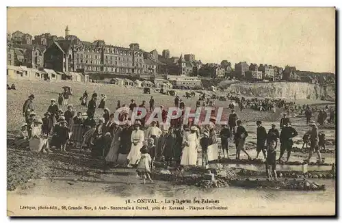 Cartes postales Onival La Plage Et les Falaises