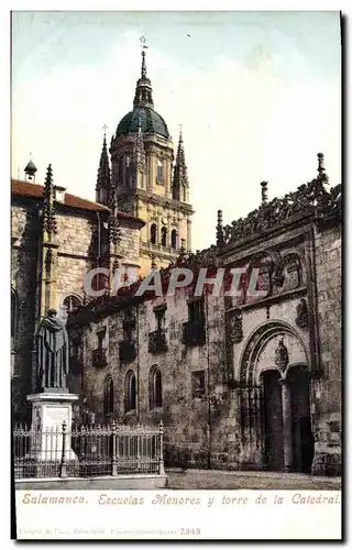 Cartes postales Salamanca Escuelas Menores y torre de la Catedral