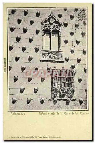 Ansichtskarte AK Salamanca Balcon Reja de la Casa de Las Conchas