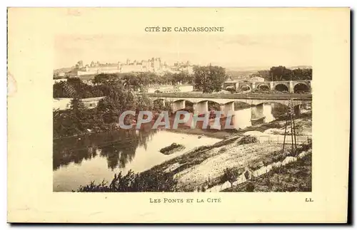 Cartes postales Cite De Carcassonne Les Ponts Et La Cite