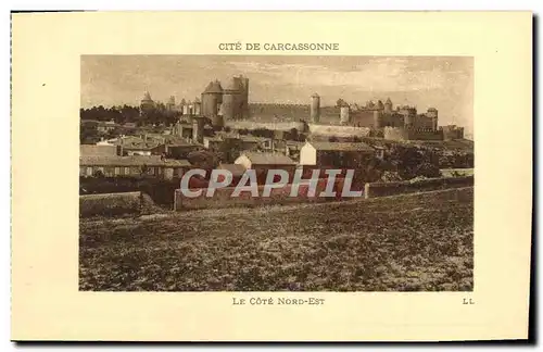 Cartes postales Cite De Carcassonne Le cote Nord Est