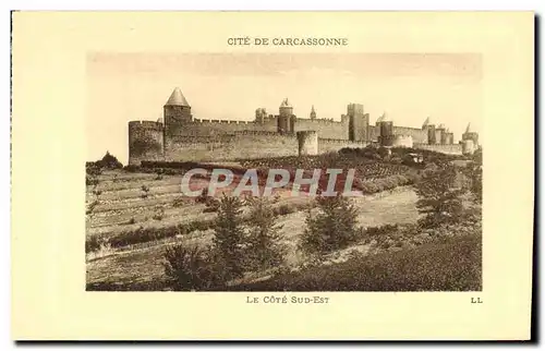Cartes postales Cite De Carcassonne Le cote Sud Est