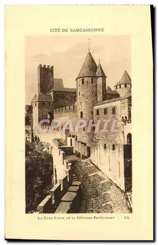 Cartes postales Cite De Carcassonne La Tour Cahuzac Et La Depense Exterieure