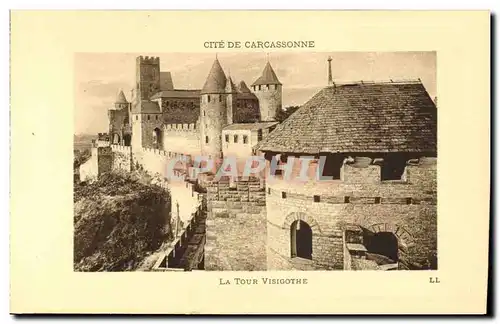 Cartes postales Cite De Carcassonne La Tour Visigothe