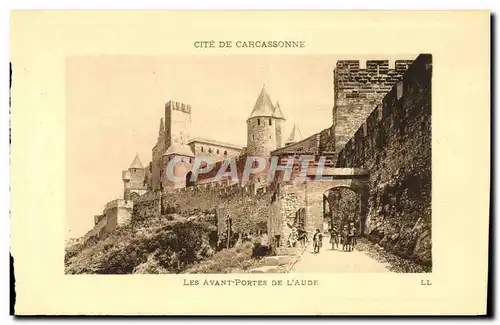 Cartes postales Cite De Carcassonne Les Avant Portes De L Aude
