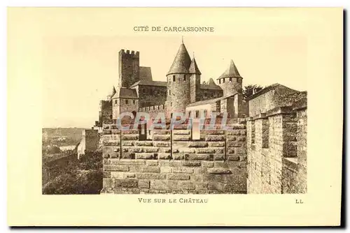 Cartes postales Cite De Carcassonne Vue Sur Le Chateau