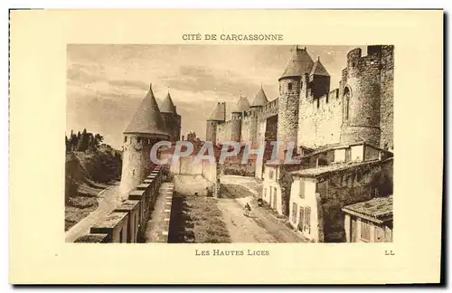 Ansichtskarte AK Cite De Carcassonne Les Hautes Lices