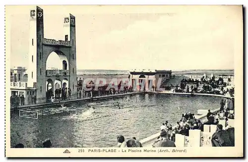 Cartes postales Paris Plage La Piscine Marine